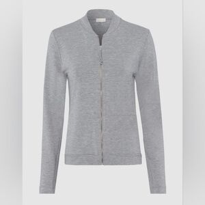 HANRO Balance Gray Front Zip Jacket
